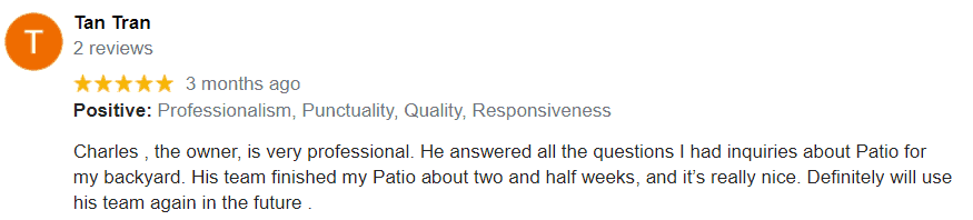 review for patio cover builder