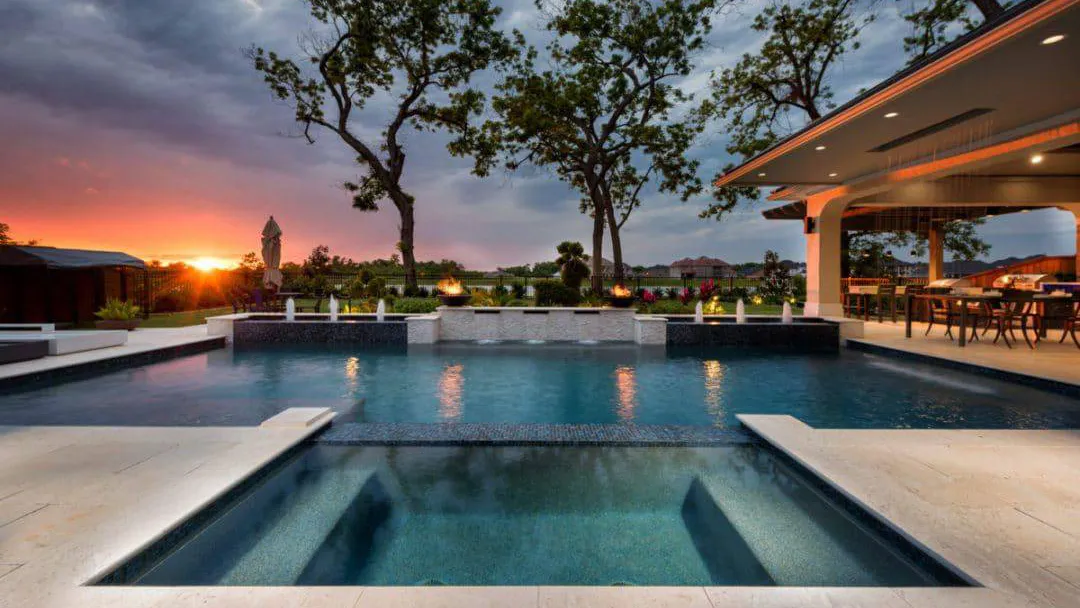 outdoor roof addition poolside grill