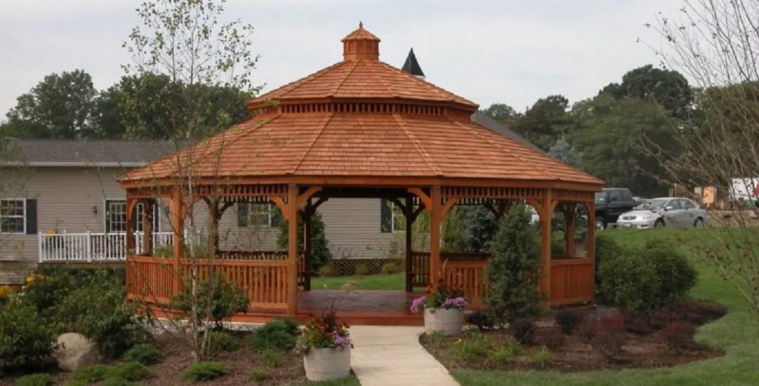 wood gazebo